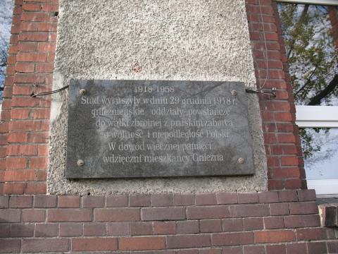 Miejsce, w którym w Gnieźnie w 1918 roku rozpoczęła się walka z zaborcą