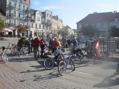 Rowery na rynku w Gnieźnie